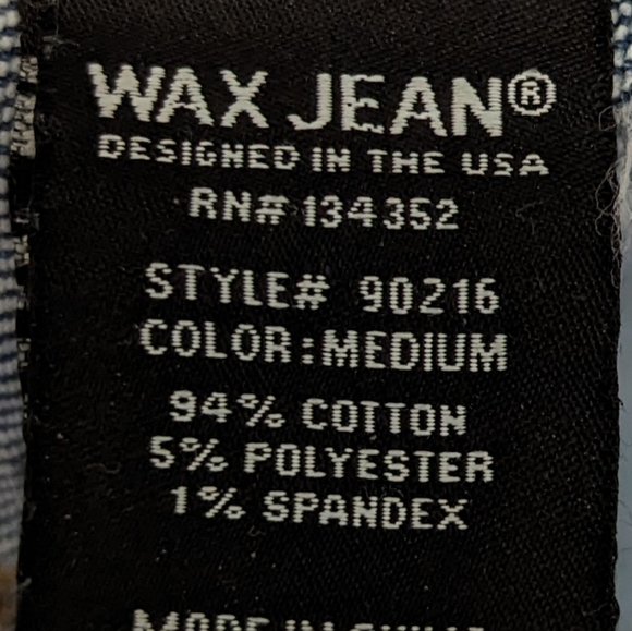 NWT Wax Jeans High Rise Distressed Original Denim Jeans 9 - Picture 8 of 8